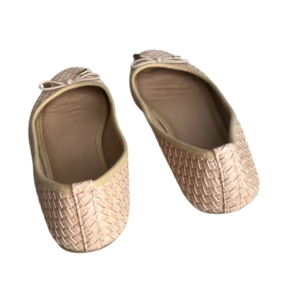 Wanted Woven Beige Ballet Flats